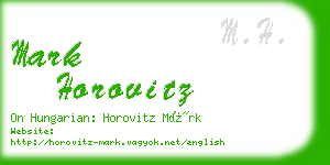 mark horovitz business card